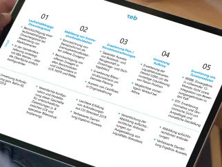 ein Tablet mit Text darauf