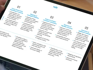 a tablet with text on it