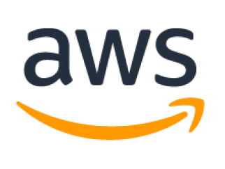 a logo on a black background